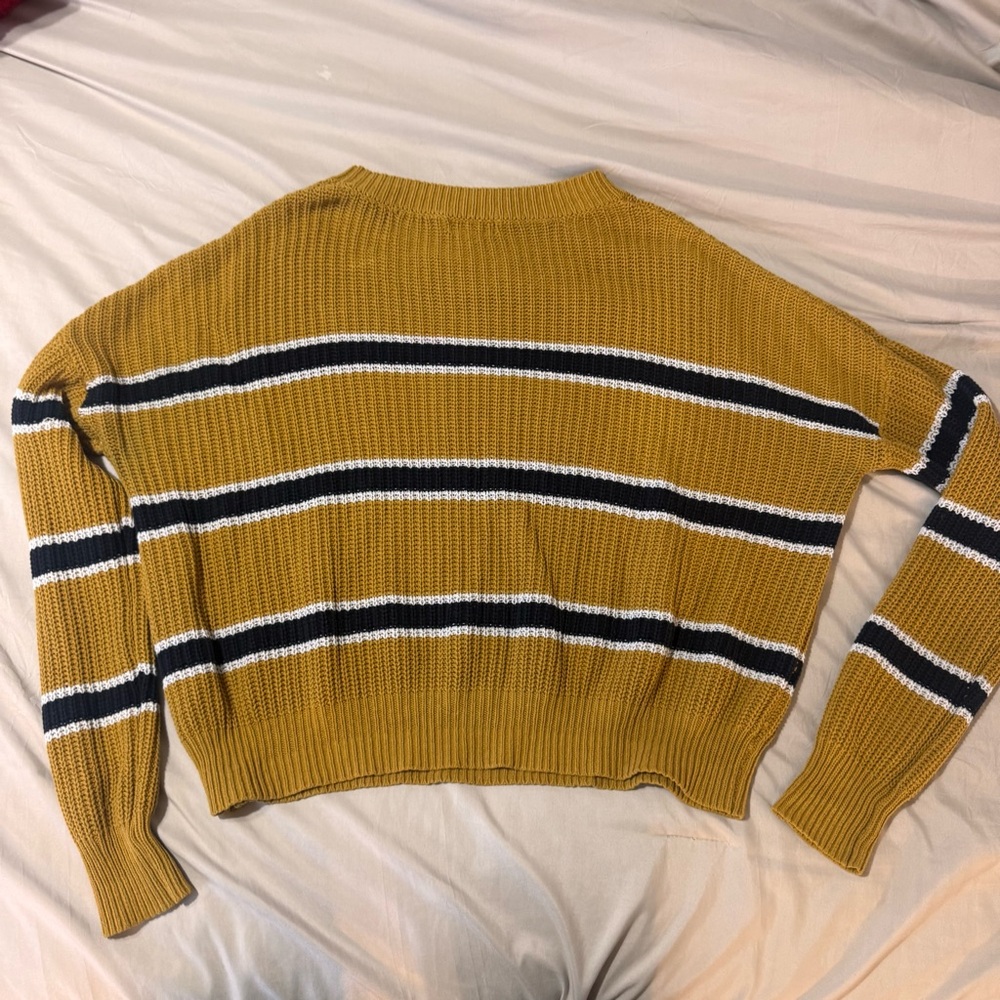 Mustard Striped Sweater - Picture 2 of 3